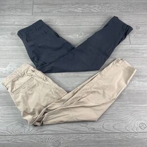 Birddogs Chino Pants Mens Size 34x30 Unlined Stretch Khakis Lot of 2 Black Beige